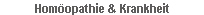 Hom�opathie & Krankheit
